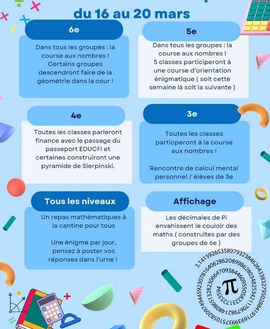 Semaine des Maths 26