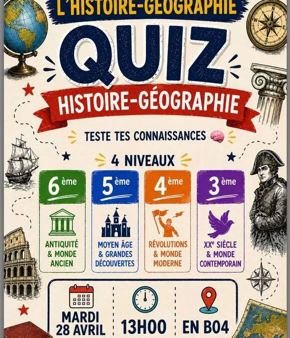Semaine de l&rsquo;histoire géo